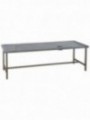 Sorteertafel (links) met afvalopening
