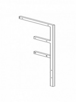 Assembly kit counter showcase + counter showcase, high glass