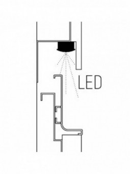 Option: LED illumination in decorative molding - (ML)