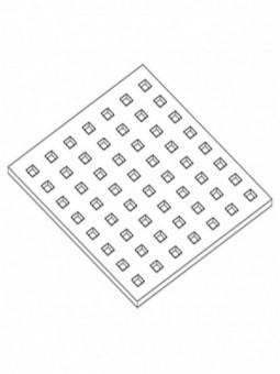 Option: Plateaux d'exposition perforées en acier inox scotch-brite