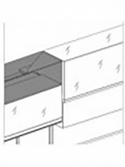 Option: Supplément pour structure vitrée en hauteur pour glacier