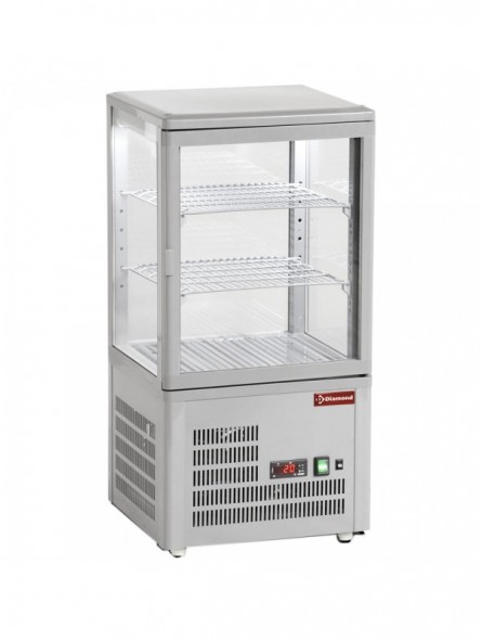 Ventilated display table model, 4 glazed sides, 3 "Grey" levels