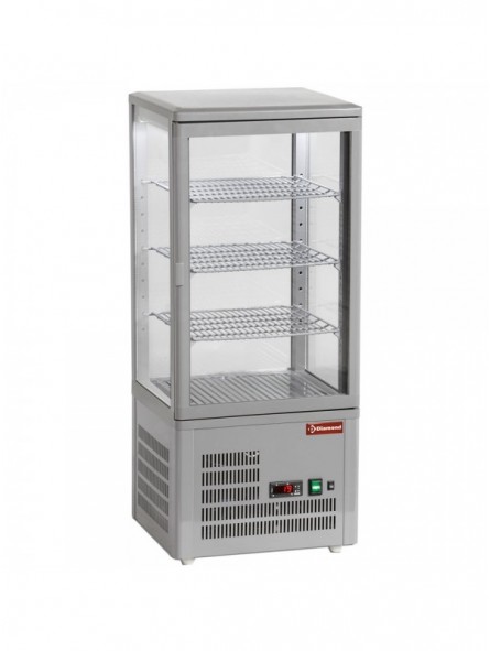 Ventilated display table model, 4 glazed sides, 4 "Grey" levels