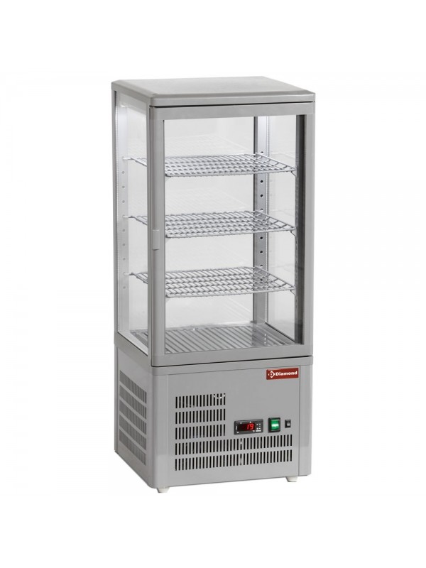 Ventilated display table model, 4 glazed sides, 4 "Grey" levels