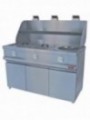 Friteuse gaz HEAVY DUTY, 3 cuves rondes, mécanique