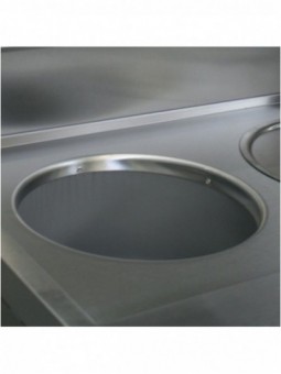 Friteuse gaz HEAVY DUTY, 3 cuves rondes, mécanique
