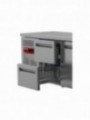 Refrigerating table composed of :