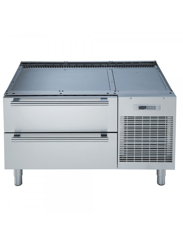 Refrigerated or freezing undercarriage with 2 drawers