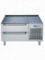 Refrigerated or freezing undercarriage with 2 drawers