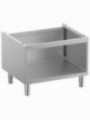 Open base on removable feet in stainless steel