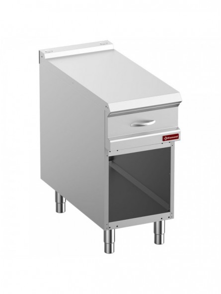 Elément neutre avec tiroir GN module 1/2 , armoire ouverte