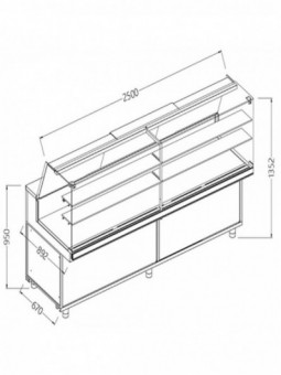 Vitrines neutres pour snacks_vitres hautes