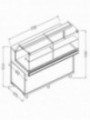 Vitrines neutres pour snacks_vitres basses