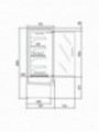 Ventilated refrigerated wall element, with unit