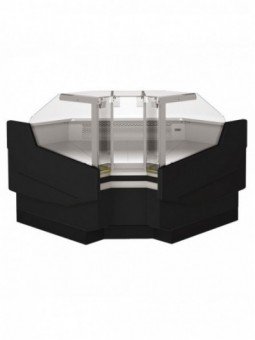 90° closed angle, ventilated, 3 sides - BLACK