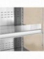 Ventilated refrigerated wall unit with glass sliding doors - BLACK