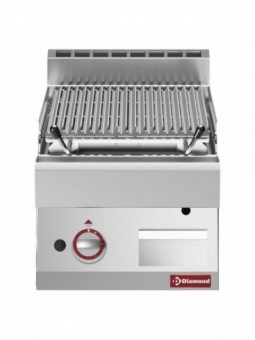 Lavasteengrill - 1/2 module - bakrooster in gietijzer "double face"