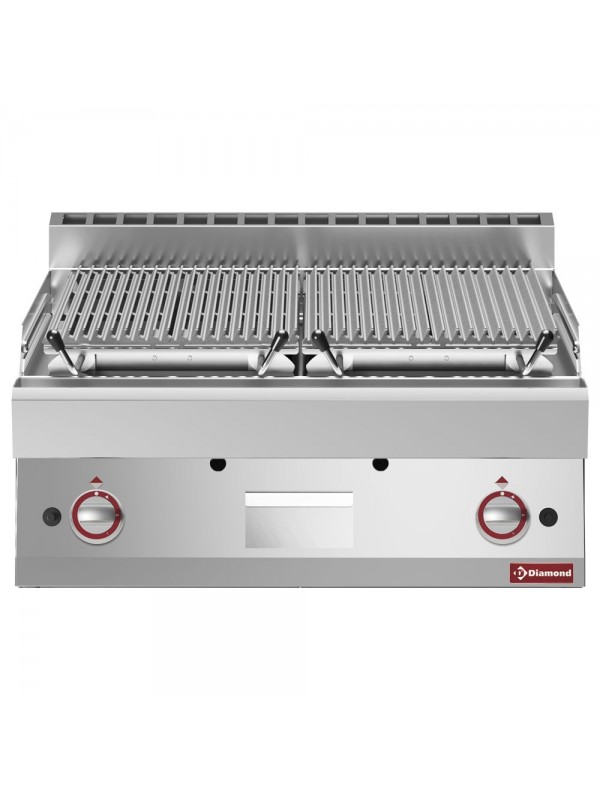 Lavasteengrill - 1/1 module - bakrooster in gietijzer "double face"