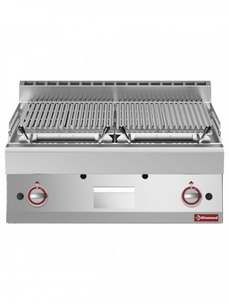 Lavasteengrill - 1/1 module - bakrooster in gietijzer "double face"