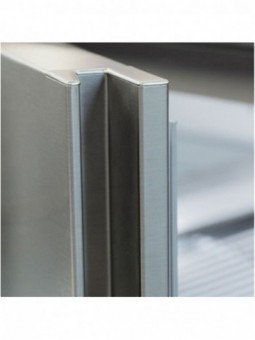 Ventilated refrigerator, 150 liters. stainless steel
