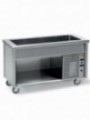 Element with refrigerated deep tank on open cupboard
