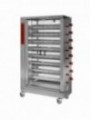 Chicken gas roaster, 8 spits (48 chickens)