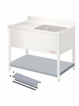 Tussentablet voor demonteerbare spoeltafel