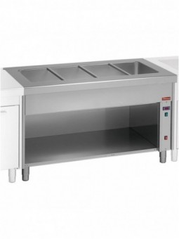 Bain-Marie on open cupboard 2x GN 1/1