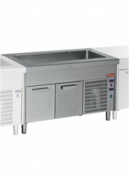 Cooled tank on refrigerated cupboard 6x GN 1/1