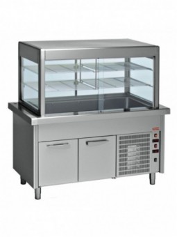 Display and top refrigerated on refrigerated cupboard 6x GN 1/1