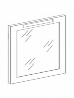 Support for curved shelf for isle element