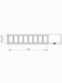 Refrigerated structure GN 8x1/4,  with lid