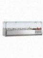 Refrigerated structure 4x GN 1/3 -150mm, with sneezeguard