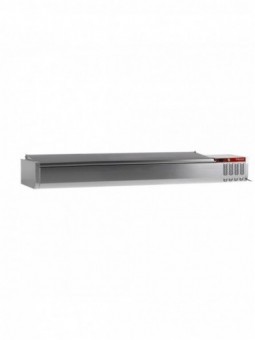 Topping shelf 9x GN1/3-150 mm, with stainless steel lid
