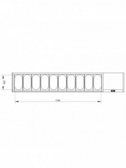 Refrigerated structureGN 10x1/3, with lid