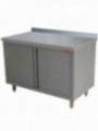 Table on neutral cupboard, hinged doors