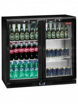 Flessenkoeler geventileerd "Back Bar" 2 draaideuren