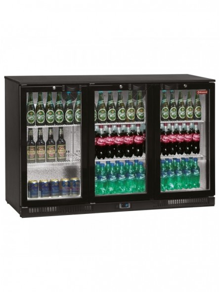 Flessenkoeler, geventileerd , "Back Bar", 3 draaideuren