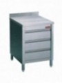 Table sur armoire avec tiroirs
