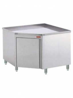 Tables on cupboard with angle  90°