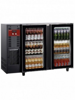 Bottle cooler 2 glass doors, 375 liters