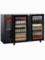 Bottle cooler 2 glass doors, 375 liters