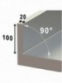 Wand  diepvriestafel, geventileerd, 2 deuren EN 600x400, 345 liter (zonder groep)