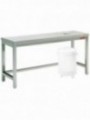 Sorting table with opening for waste
