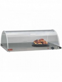 Croissant heater with dome cover