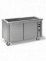 Vitroceramics element on open cupboard