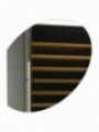 Wijnkast vitrine, geventileerd, 160 Lt., 2 T°, BLACK
